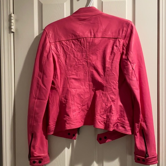 Pink Vera Pelle Leather Jacket - Picture 5 of 6